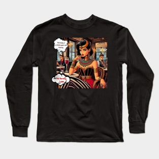 Comic Royalty: Cleopatra's Café Chronicles Long Sleeve T-Shirt